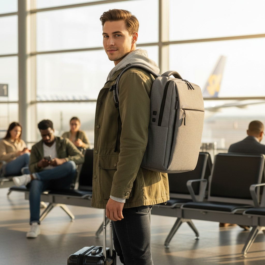 Sac à dos ordinateur porté en déplacement