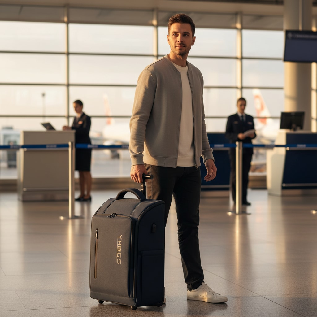Sac à dos valise utilisé en voyage