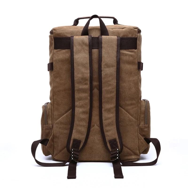Détail des finitions du sac à dos vintage