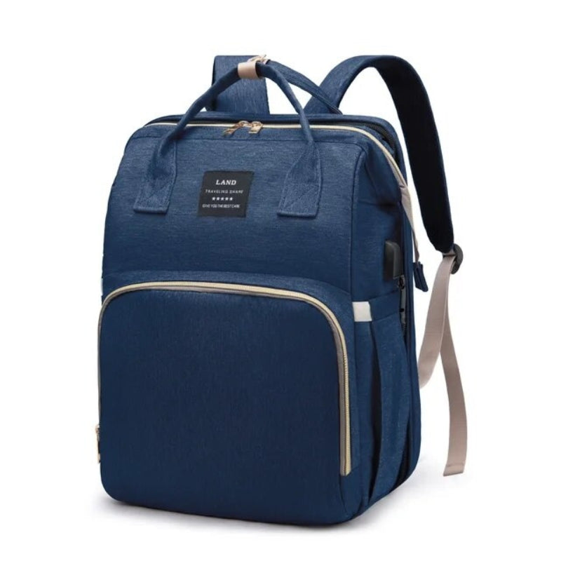 Sac à langer porté en sac à dos