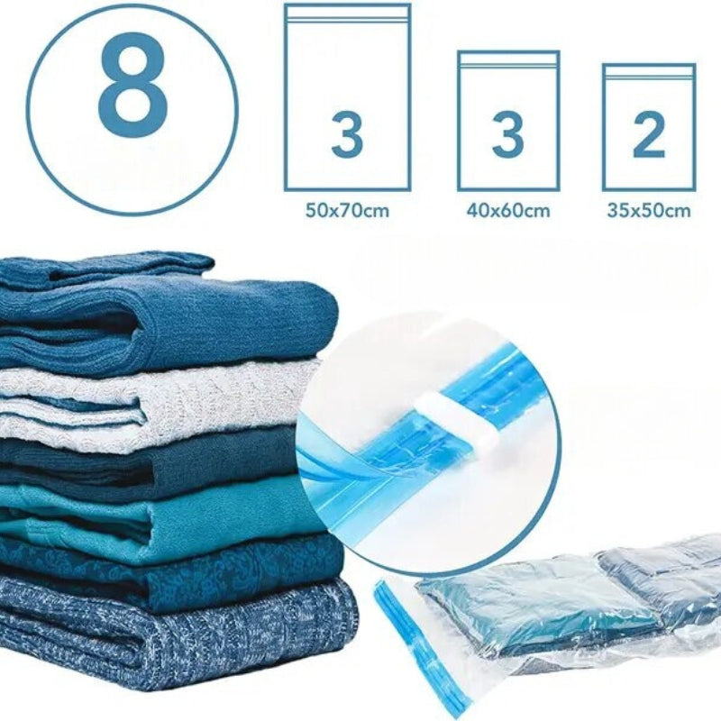 Sacs de compression sans aspirateur pour valise