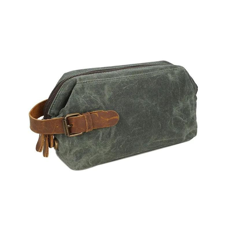 Trousse de toilette ouverte avec rangements intérieurs