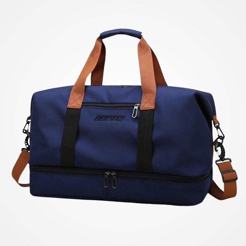 Détail des poches extérieures zippées du sac