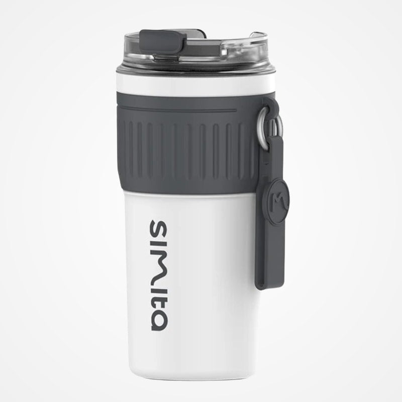 Détail du couvercle du mug isotherme inox
