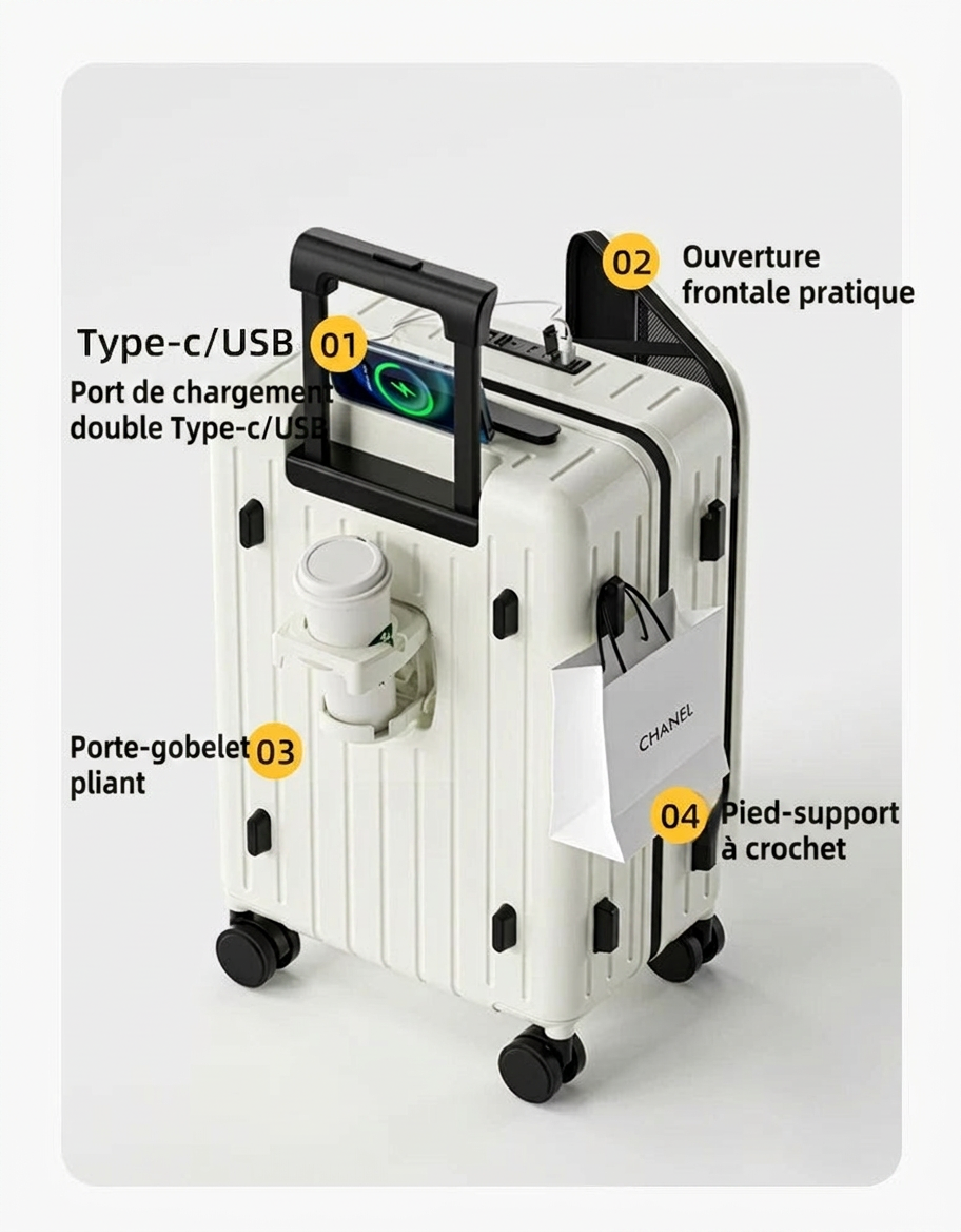 Coque ABS rigide de la valise cabine