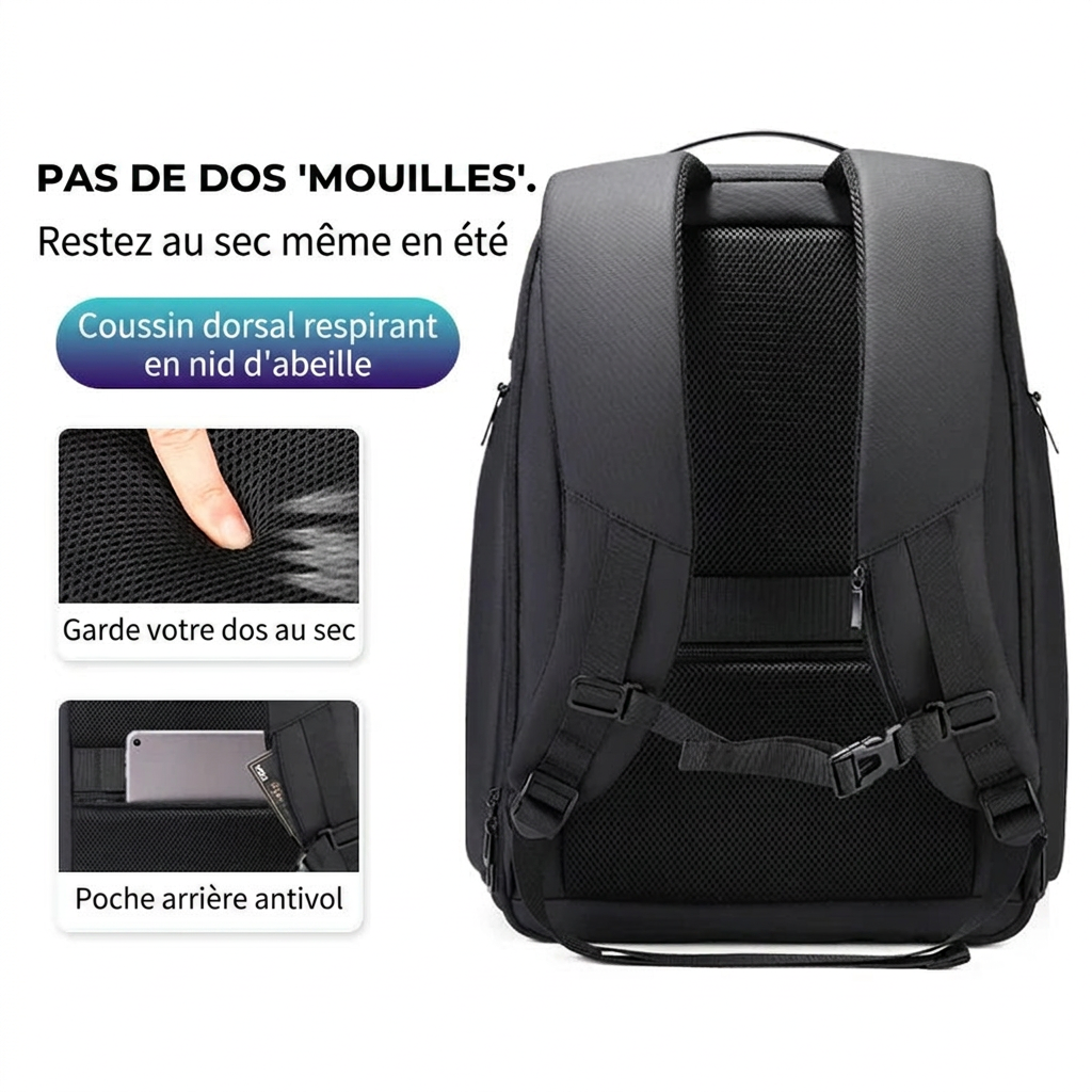 Compartiment ordinateur du sac à dos