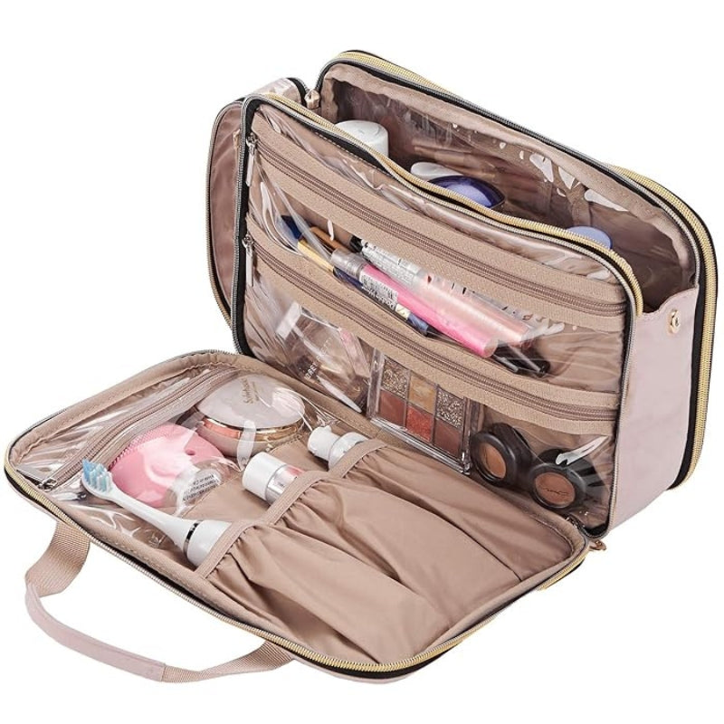 Détail des finitions de la trousse de maquillage