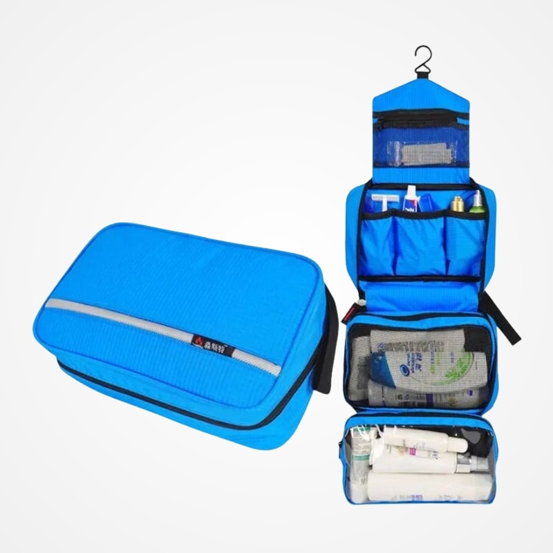 Trousse de toilette homme à suspendre avec crochet