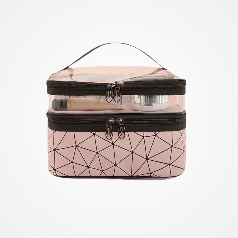 Trousse de toilette vanity souple avec compartiments ouverts