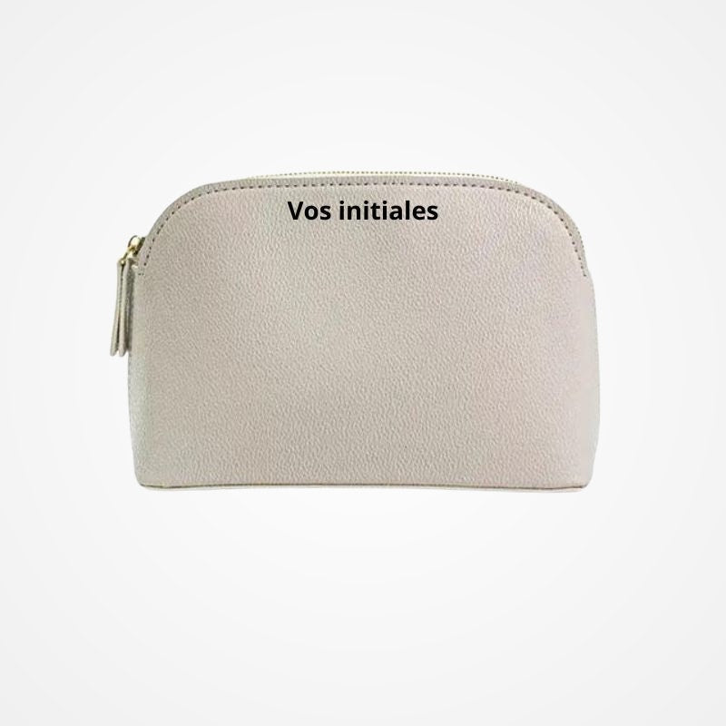 Trousse de maquillage personnalisable en simili cuir